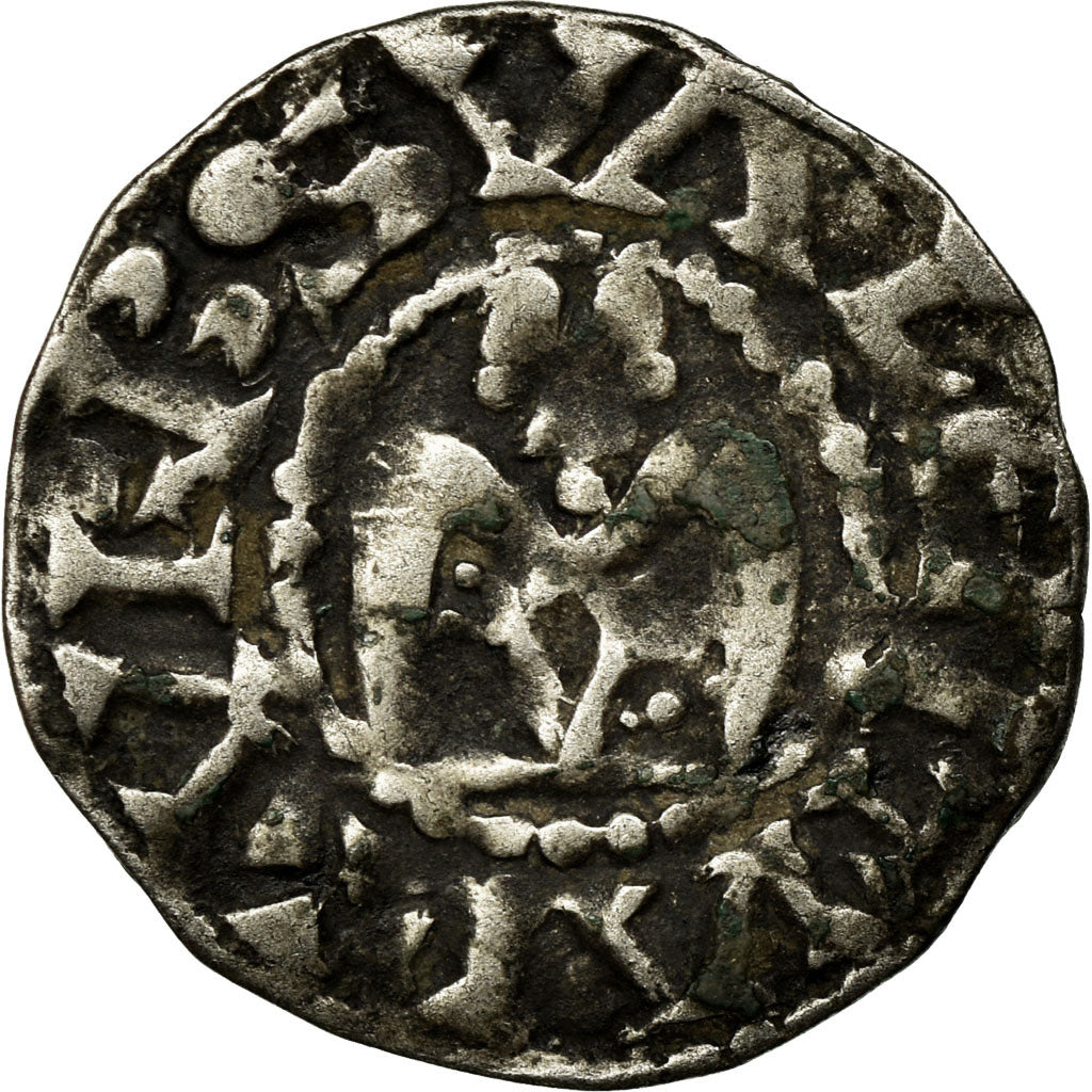 Coin, France, Dauphiné, Anonymous, Denarius, Valence, VF(30-35), Silver