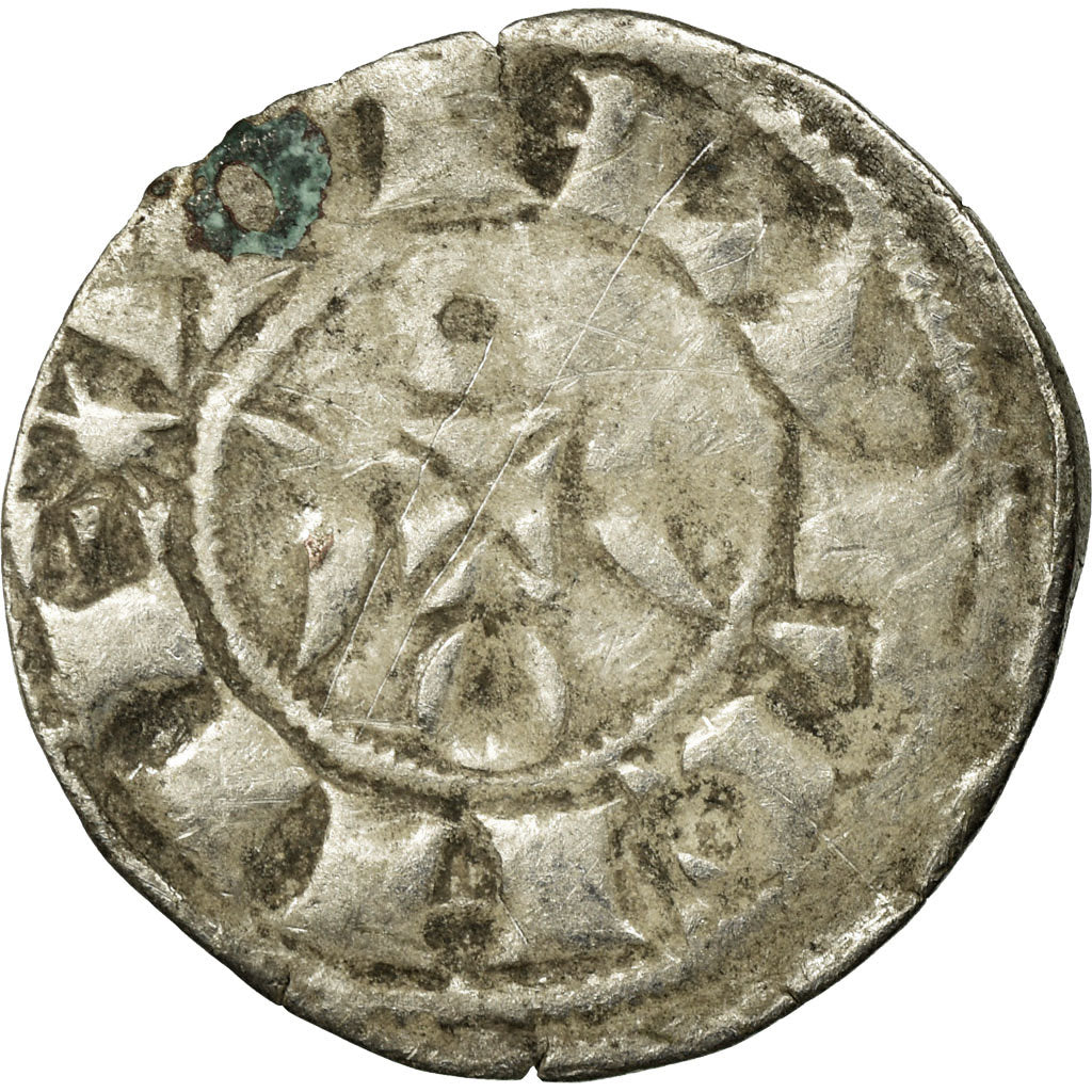 Coin, France, La Marche, Hugues IX, Denarius, VF(20-25), Silver, Boudeau:437