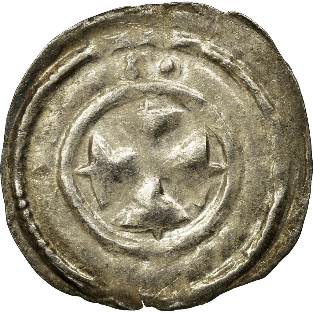 Coin, France, Auxerre, Anonymous, Denarius, VF(30-35), Silver, Boudeau:1730