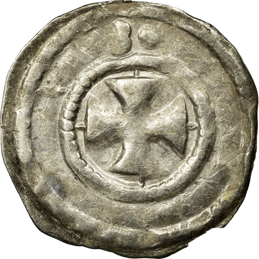 Coin, France, Auxerre, Anonymous, Denarius, VF(30-35), Silver, Boudeau:1730