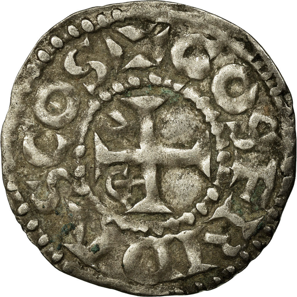 Coin, France, Anjou, Geoffroi II, Denarius, Angers, EF(40-45), Silver