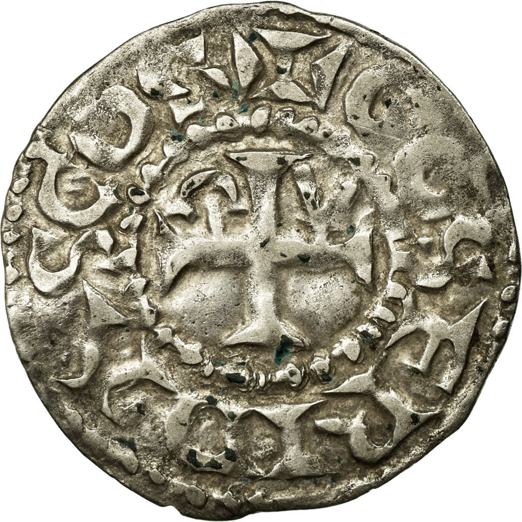 Monnaie, France, Anjou, Geoffroi II, Denier, Angers, TTB, Argent, Boudeau:149