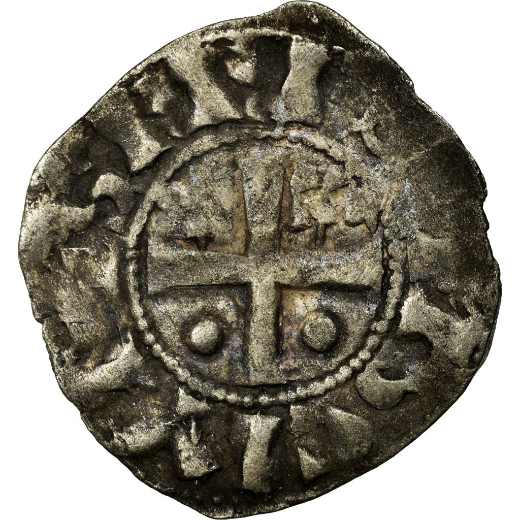 Munten, Frankrijk, Champagne, Denarius, Provins et Sens, FR+, Zilver