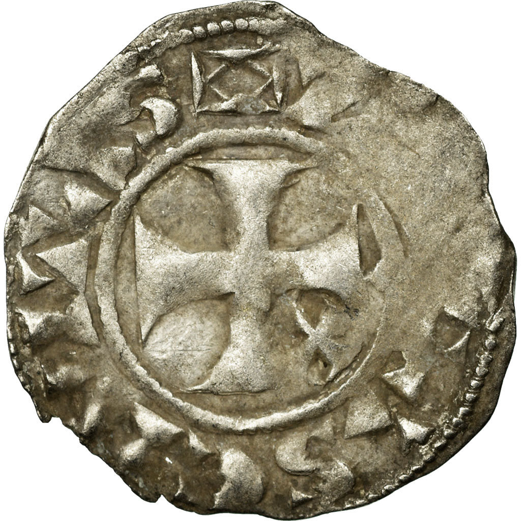 Coin, France, Champagne, Thibaut II, Denarius, Troyes, VF(30-35), Silver