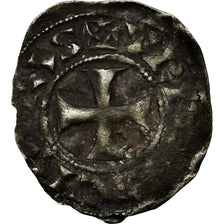 Moneta, Francia, Champagne, Thibaut II, Denarius, Troyes, MB+, Argento