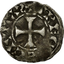 Monnaie, France, Champagne, Thibaut II, Denier, Troyes, TB+, Argent