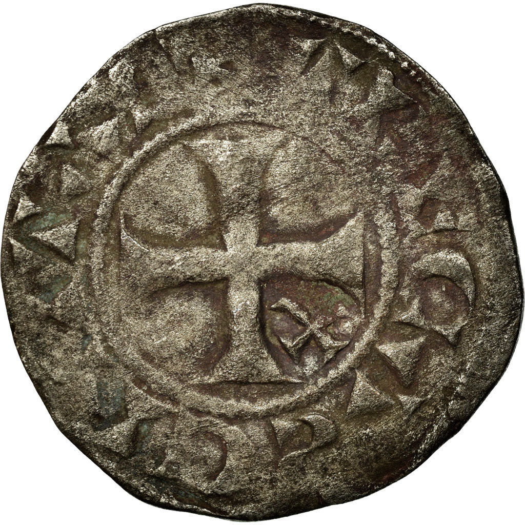Monnaie, France, Champagne, Thibaut II, Denier, Troyes, TB+, Argent