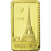 Monnaie, Îles Salomon, 10 Dollars, 2014, Paris - Eiffel Tower, FDC, Or