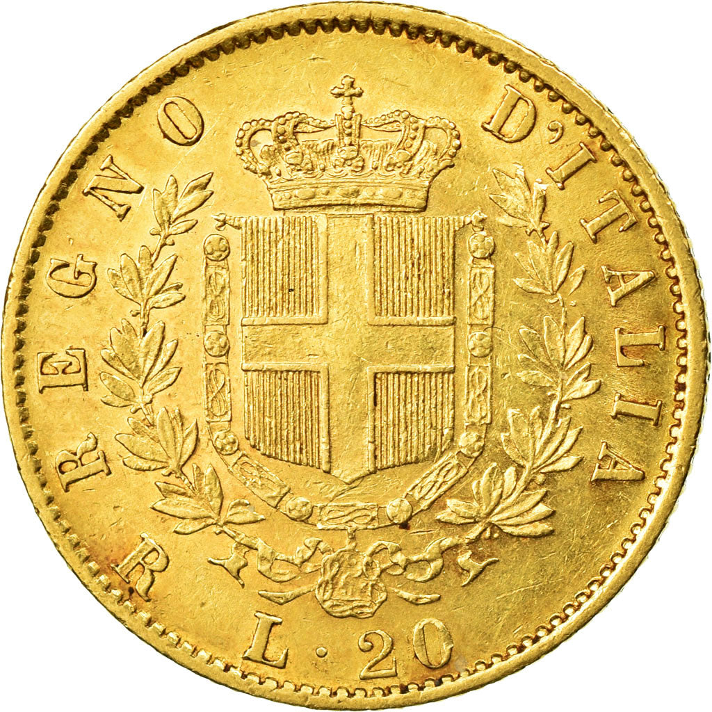 Monnaie, Italie, Vittorio Emanuele II, 20 Lire, 1874, Rome, SUP, Or, KM:10.2