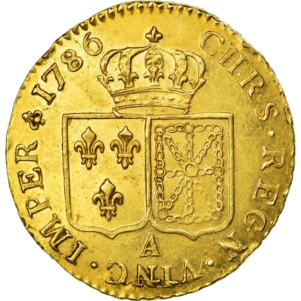 Coin, France, Louis XVI, Louis d'or à la tête nue, 1786, Paris, EF(40-45), Gold