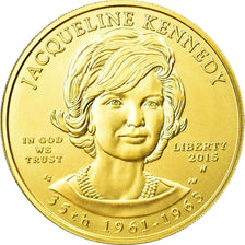 Monnaie, États-Unis, $10, 1/2 Oz, 2015, West Point, Jacqueline Kennedy, FDC, Or