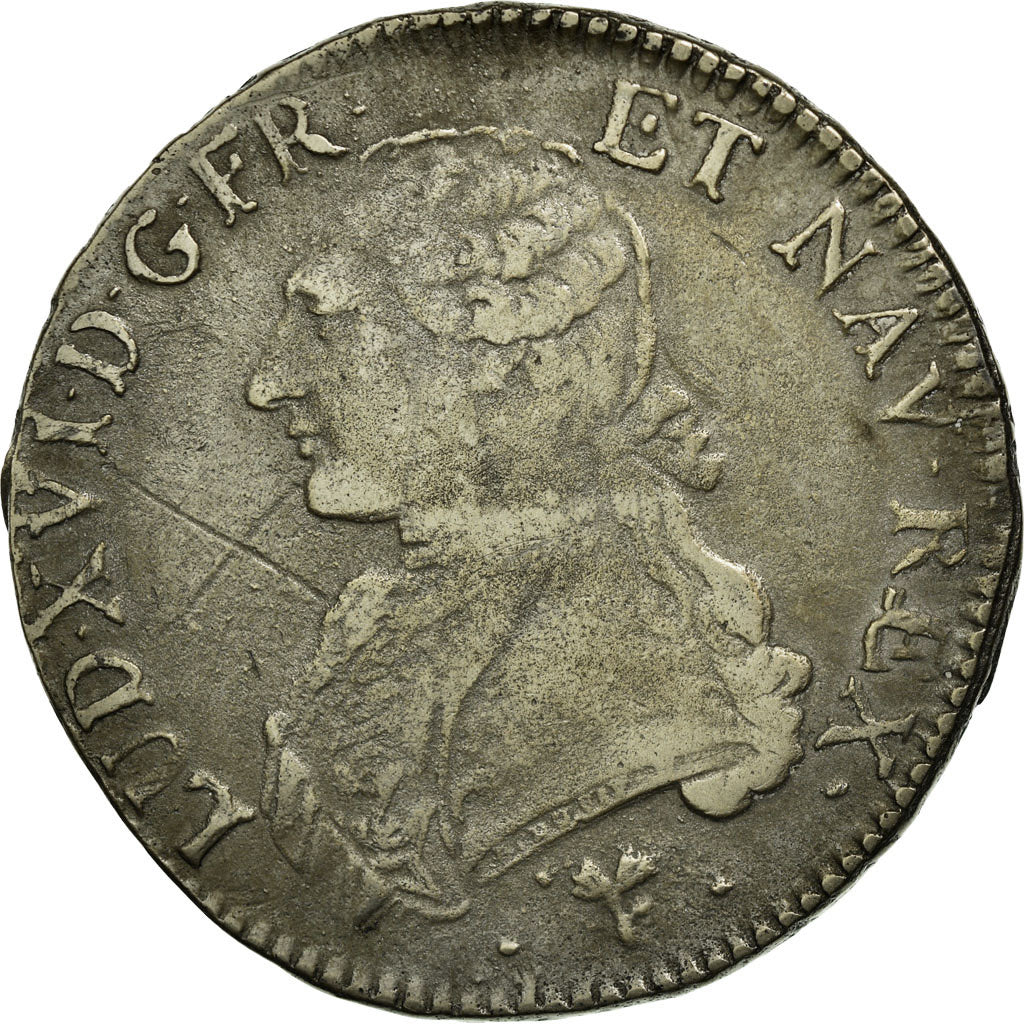 Moneta, Francja, Louis XVI, Ecu aux branches d'olivier, 1786, Bayonne