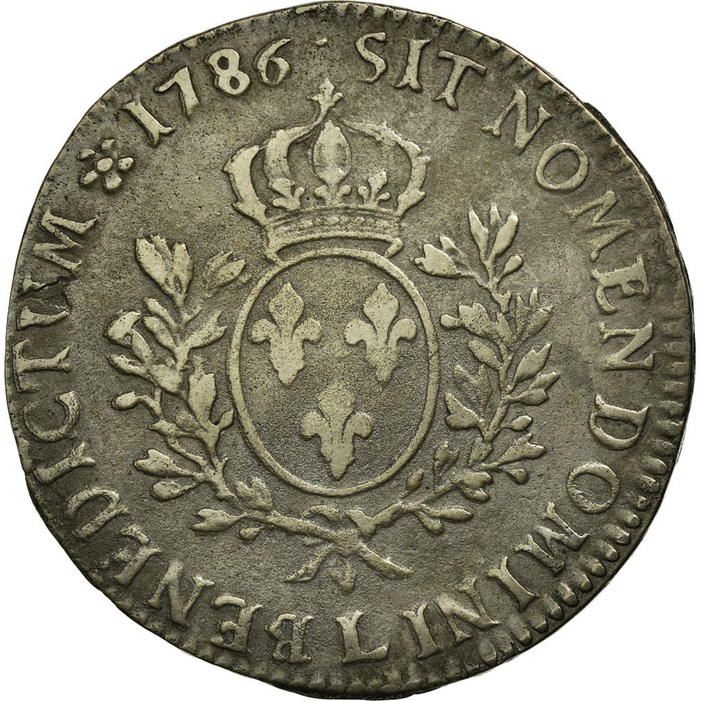 Moneta, Francja, Louis XVI, Ecu aux branches d'olivier, 1786, Bayonne