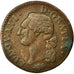 Coin, France, Louis XVI, Sol à l'Ecu, 1791, Lyon, VF(20-25), Copper