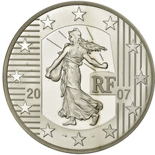 France, 5 Euro - 5 Oz, 2007, MS(65-70), Silver, KM:1524