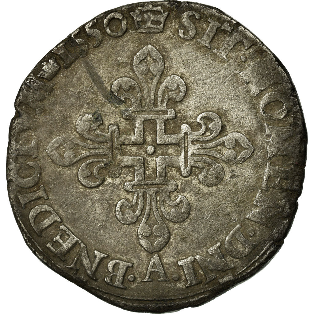 Munten, Frankrijk, Henri II, Gros de Nesle, 1550, Paris, FR+, Billon
