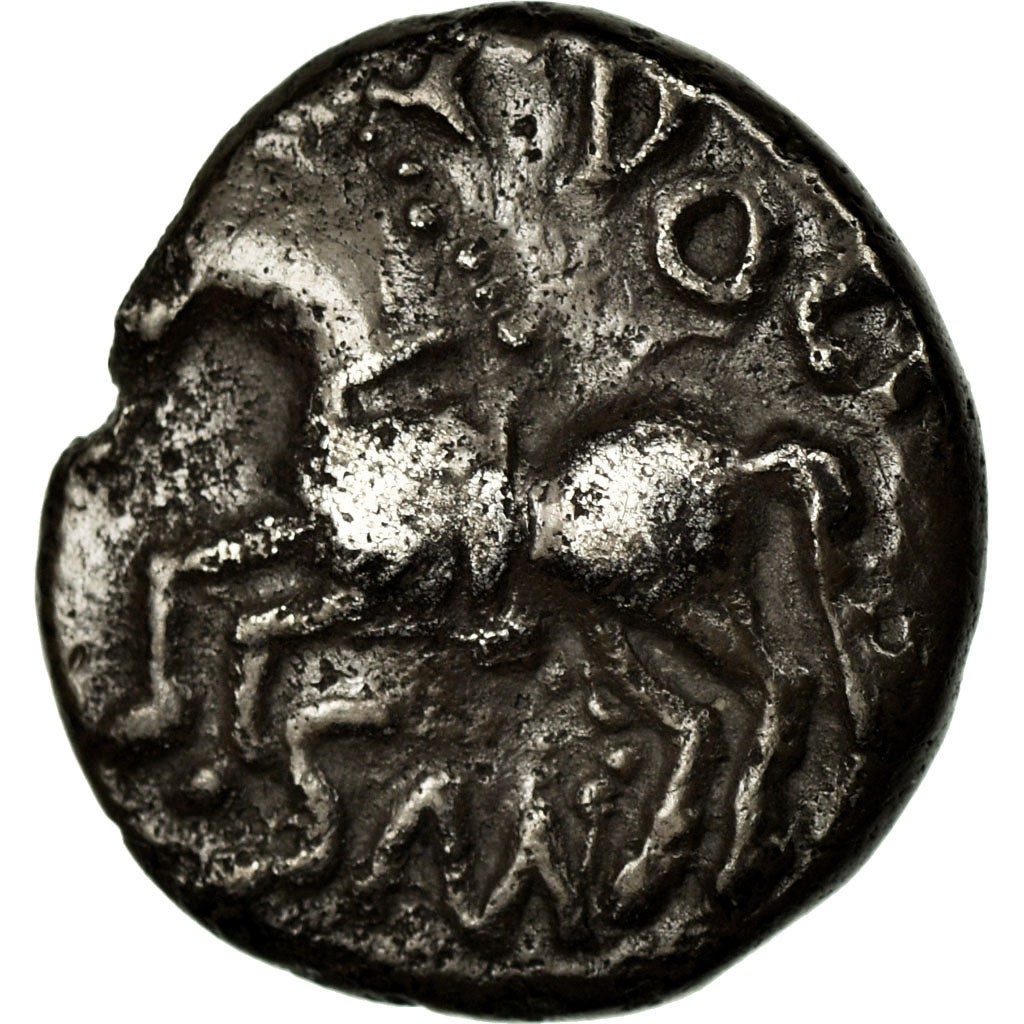 Coin, Sequani, Quinarius or Denarius Q.DOCI, VF(30-35), Silver, Delestrée:3245