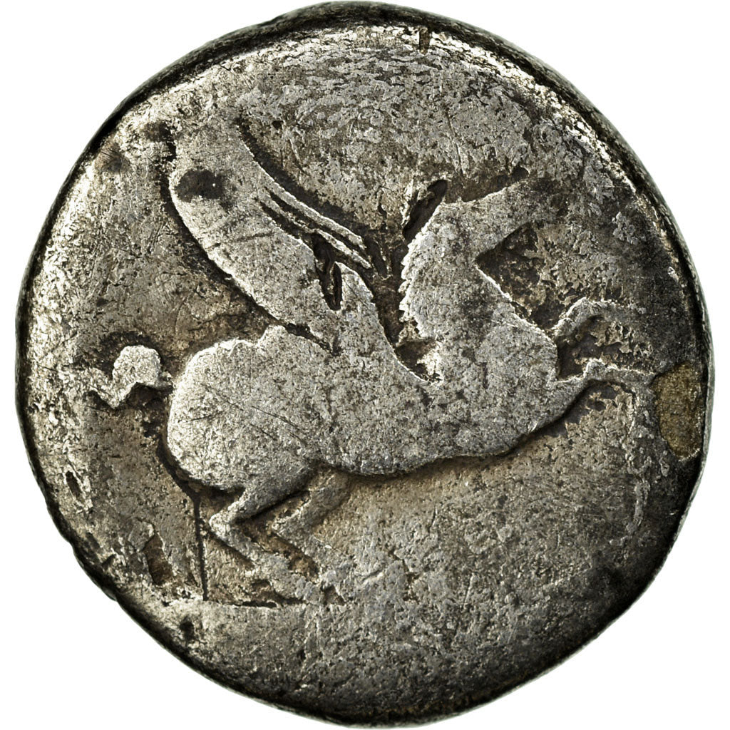 Coin, Titia, Denarius, 90 BC, Rome, F(12-15), Silver, Crawford:341/1