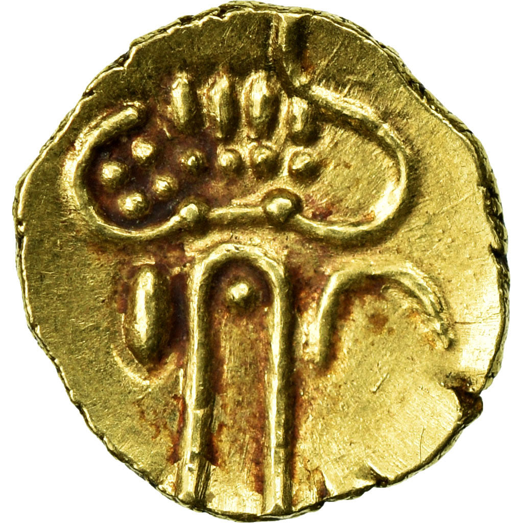 Coin, INDIA-DUTCH, Fanam, 1663-1724, Cochin, AU(55-58), Gold, KM:6