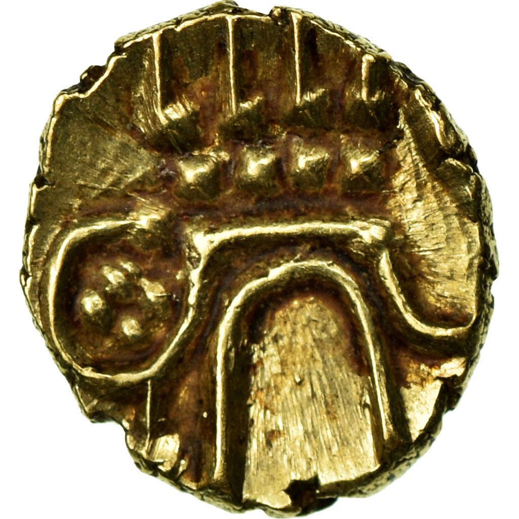 Moneda, INDIA-PRINCIPADOS, COCHIN, Fanam, 1795-1850, EBC, Oro, KM:10