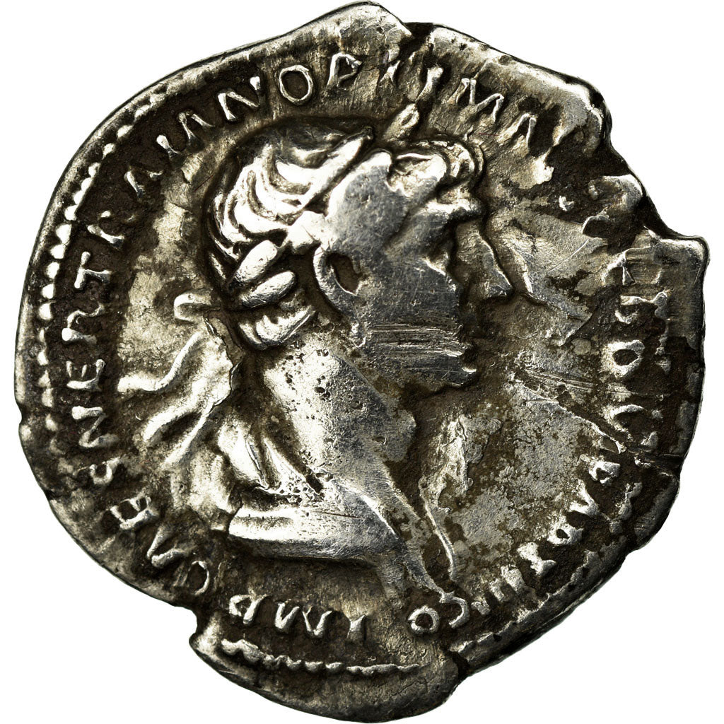Monnaie, Trajan, Denier, 116-117, Rome, TB+, Argent, RIC:345
