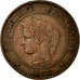 Coin, France, Cérès, 2 Centimes, 1892, Paris, AU(50-53), Bronze, KM:827.1