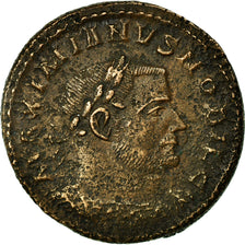 Coin, Maximianus, Follis, 303-305, Trier, EF(40-45), Billon, RIC:593