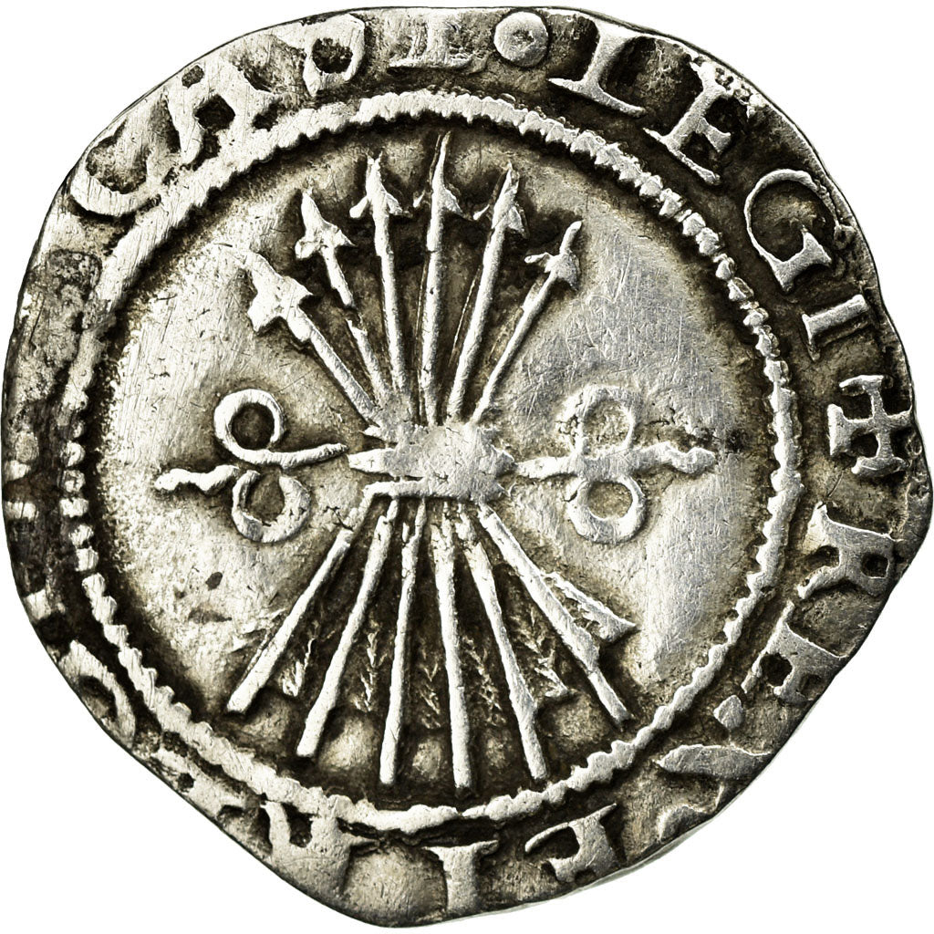Coin, Spain, Ferdinand & Isabella, 1/2 Réal, Seville, EF(40-45), Silver