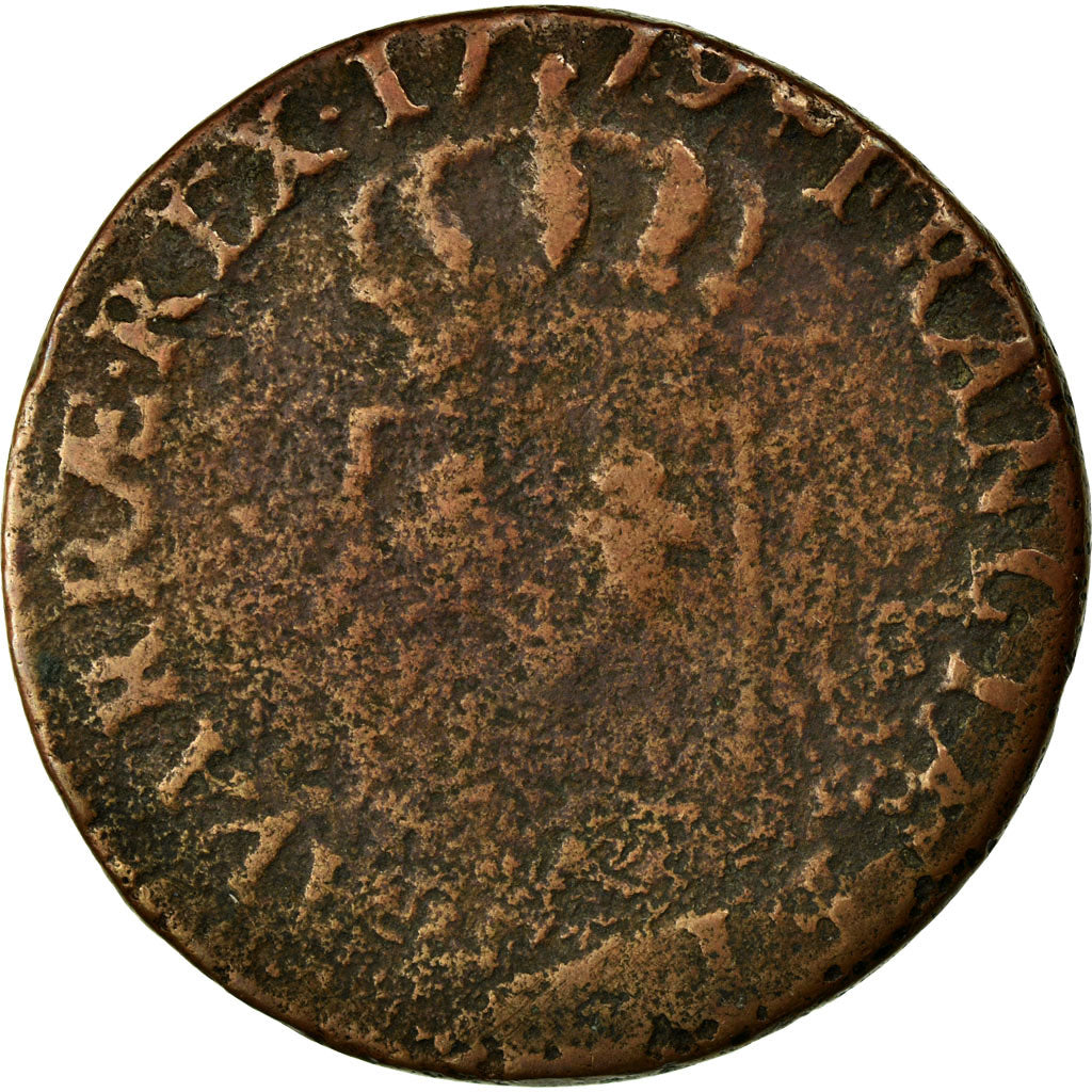 Coin, France, Louis XVI, Sol à l'Ecu, 1779, Limoges, F(12-15), Copper