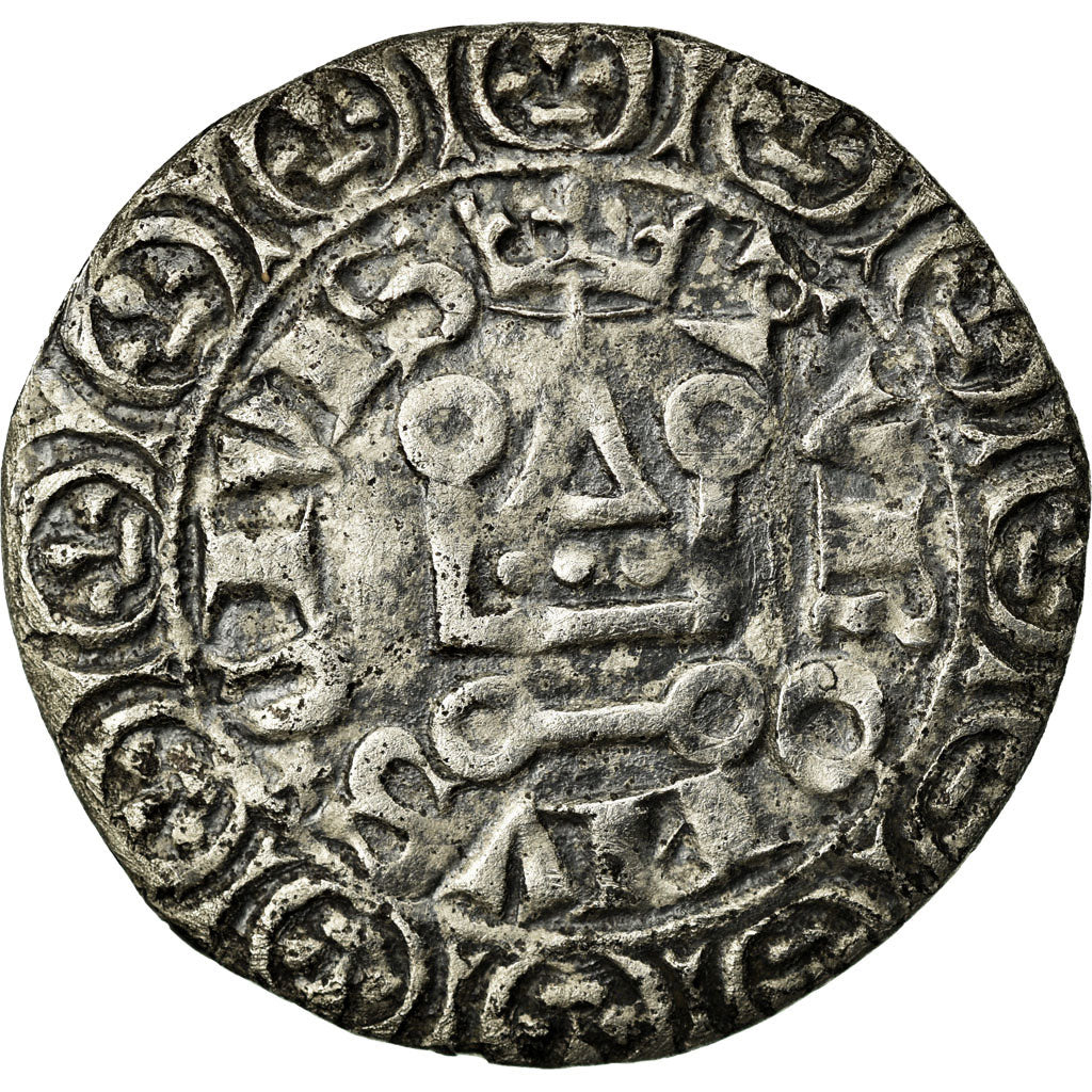 Moneta, Francia, Charles V, Gros Tournois, BB, Argento, Duplessy:362A