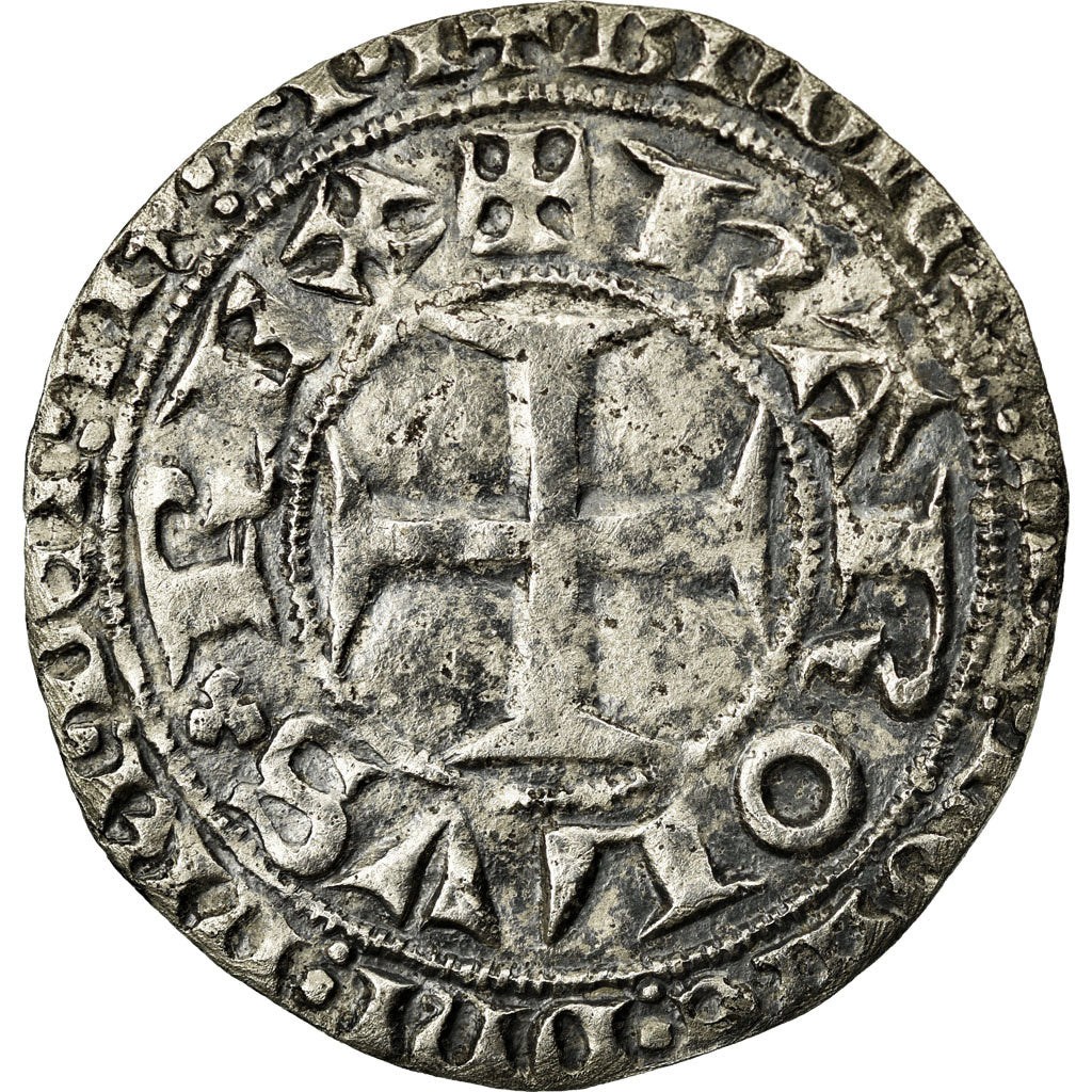 Moneta, Francia, Charles V, Gros Tournois, BB, Argento, Duplessy:362A