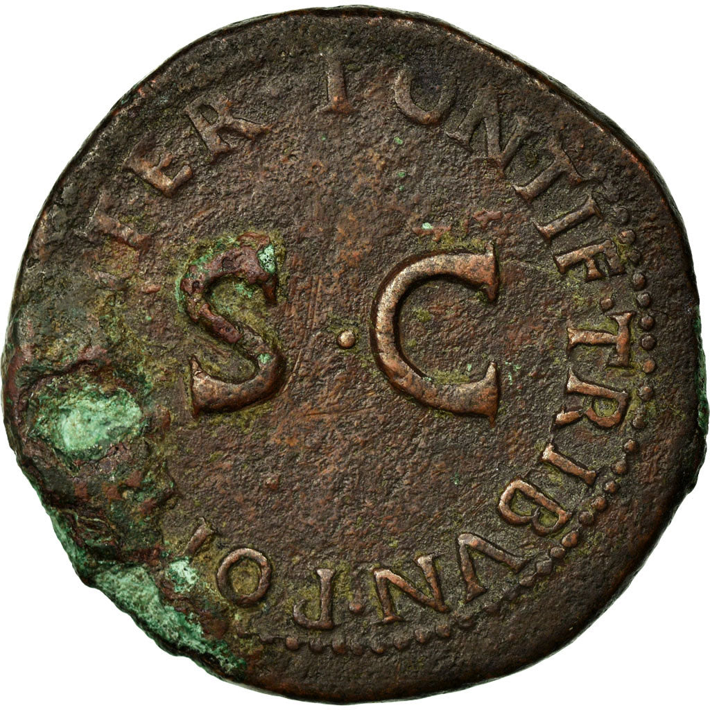 Coin, Drusus, As, 22-23 AD, Rome, VF(30-35), Bronze, RIC:45