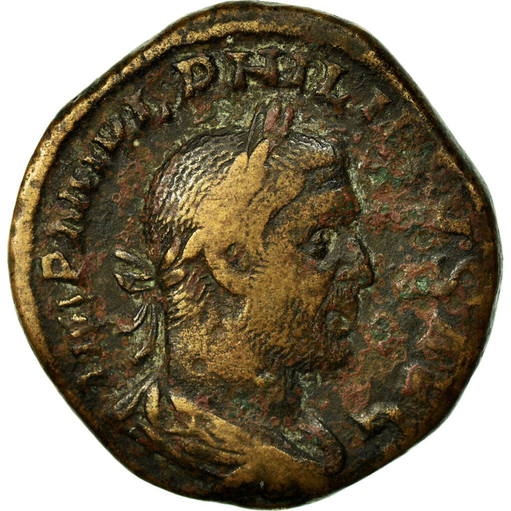 Coin, Philip I, Sestertius, 246, Rome, VF(20-25), Bronze, RIC:168a