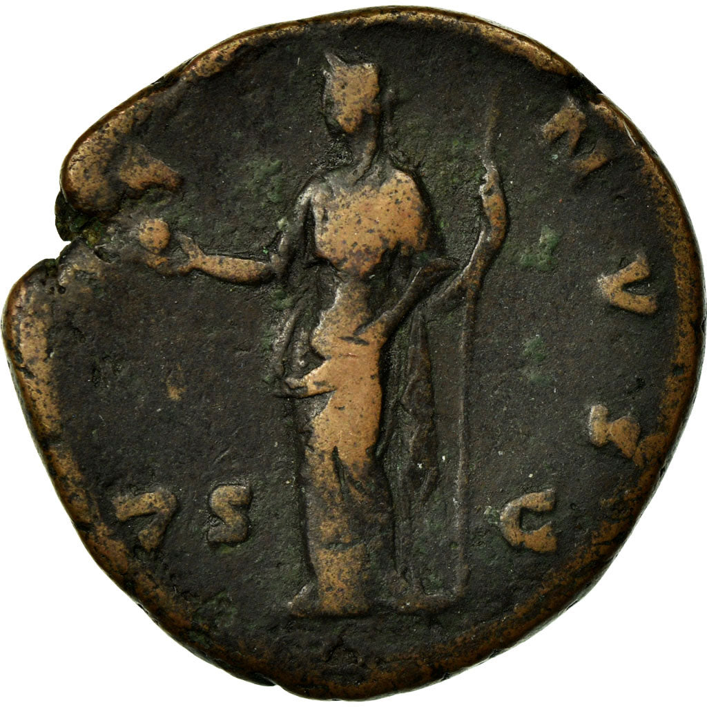 Coin, Faustina II, As, 150-152, Rome, VF(20-25), Bronze, RIC:1408