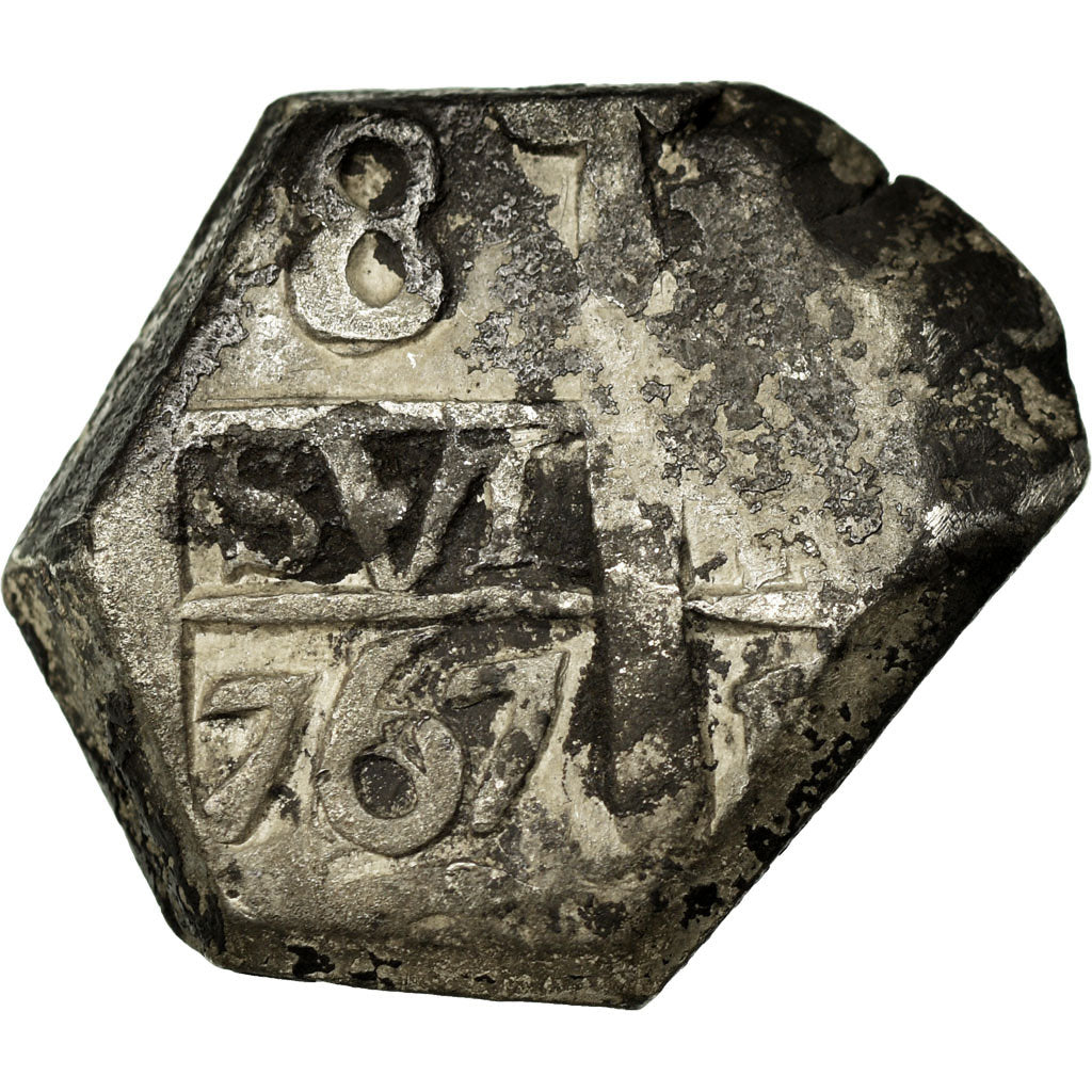 Moneda, Bolivia, Charles III, 8 Reales, 1767, Potosi, BC+, Plata, KM:45