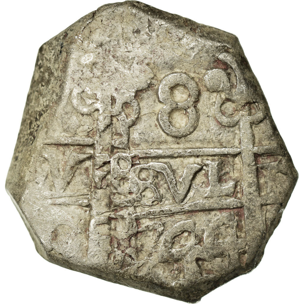 Coin, Bolivia, Philip V, 8 Reales, 1744, Potosi, VF(30-35), Silver, KM:31a