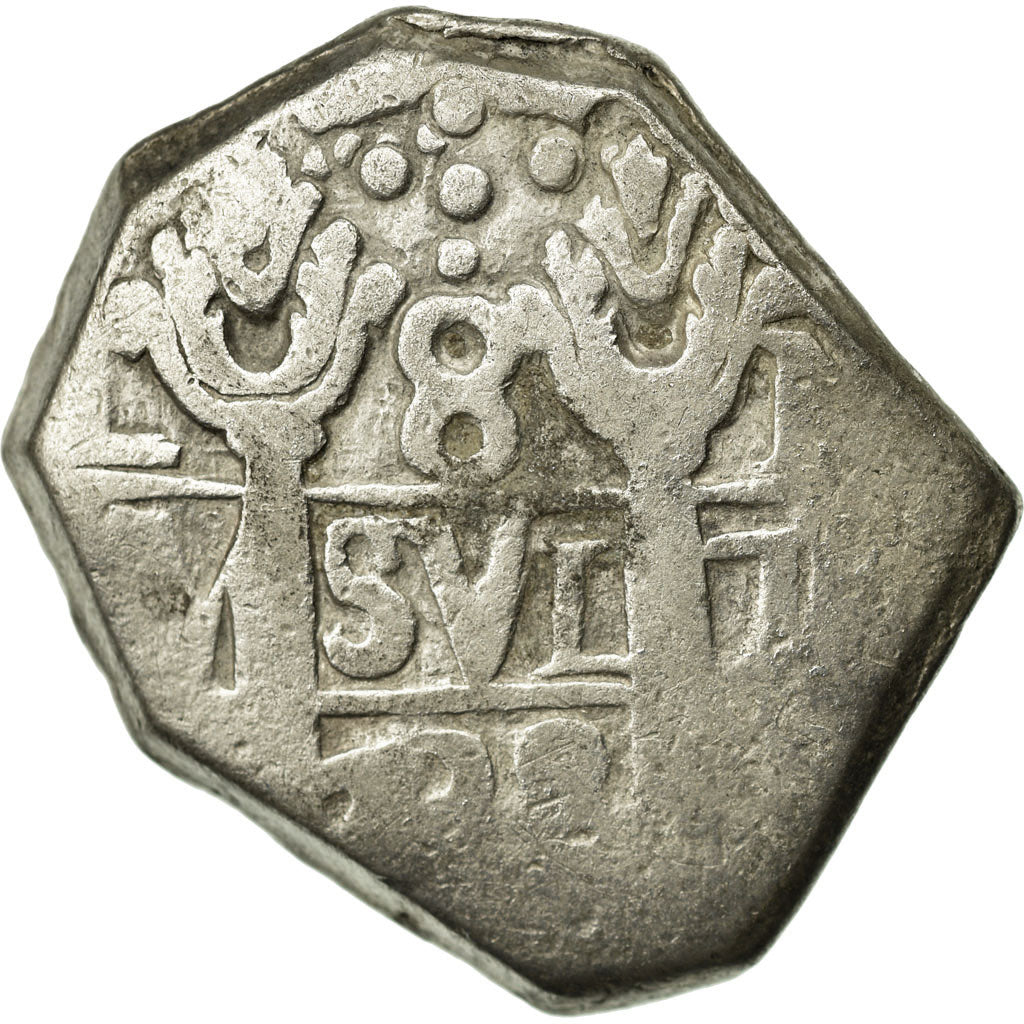Monnaie, Pérou, 8 Reales, 1738, Lima, TB+, Argent, KM:34a