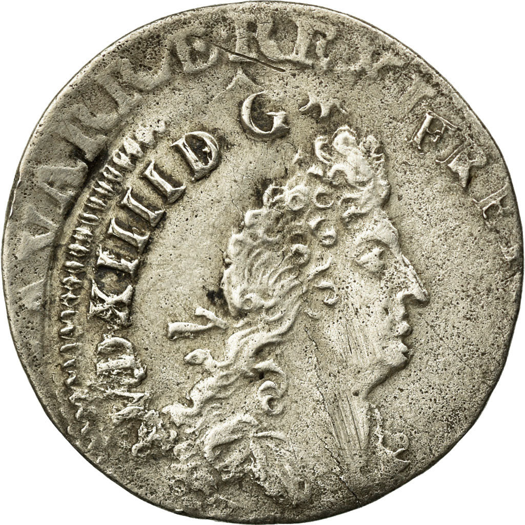 Coin, France, Louis XIV, 4 Sols aux 2 L, Uncertain date, Uncertain Mint