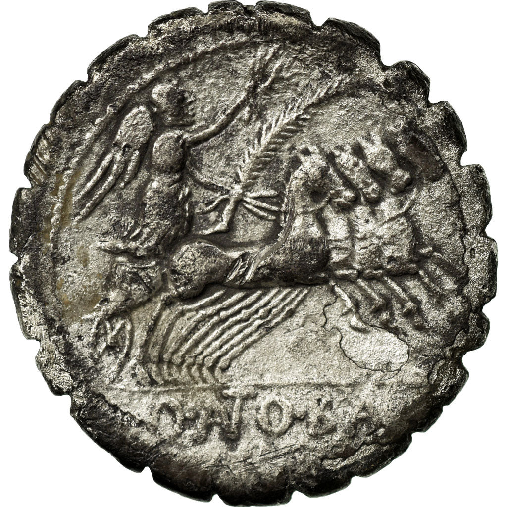 Coin, Antonia, Denarius Serratus, 83-82 BC, Rome, VF(30-35), Silver