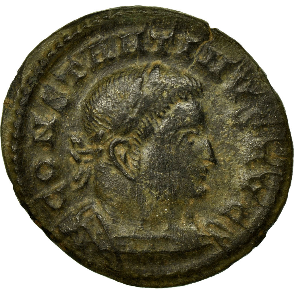 Coin, Constantine I, Half Follis, AD 310-311, Trier, EF(40-45), Bronze, RIC:897