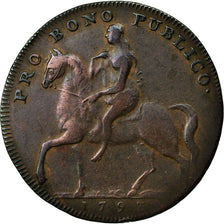 Moeda, Grã-Bretanha, Warwickshire, Halfpenny Token, 1793, Coventry, EF(40-45)