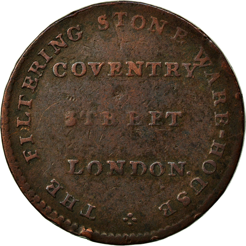 Moeda, Grã-Bretanha, Middlesex, Coventry Street, Halfpenny Token, 1795