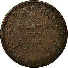 Coin, SAINT HELENA & ASCENSION, Halfpenny, 1821, VF(20-25), Copper, KM:Tn1