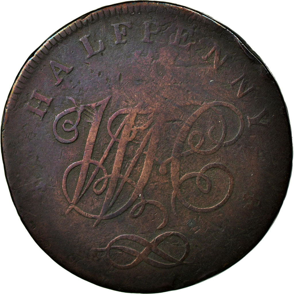 Monnaie, Grande-Bretagne, Staffordshire, Halfpenny Token, 1797, Stafford, TB