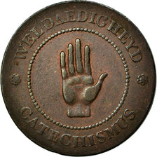 Belgia, Token, Weldaedigheyd Catechismus - Wellens - Anvers, 1823, EF(40-45)