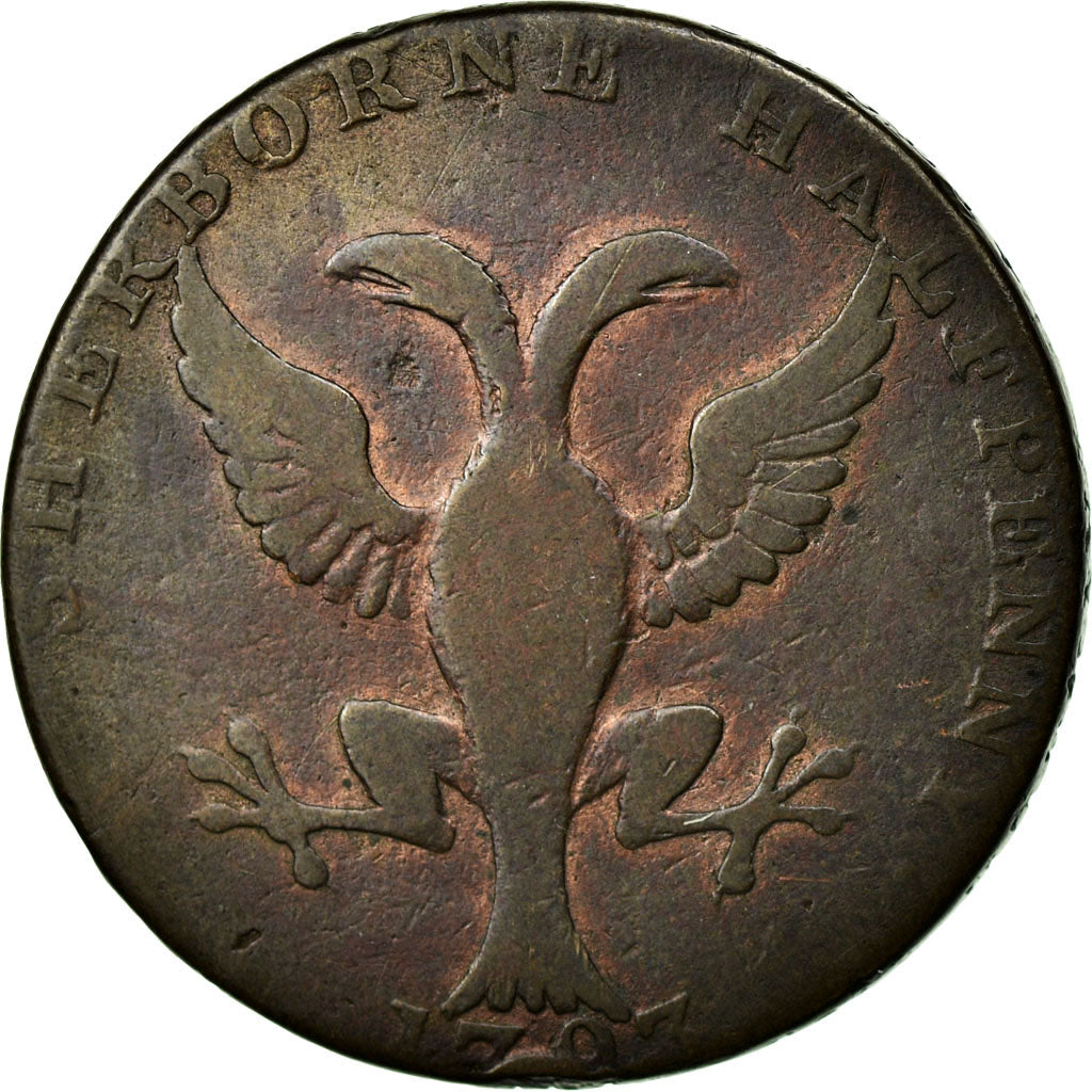 Coin, Great Britain, Dorset, Halfpenny Token, 1793, Sherborne, VF(20-25)