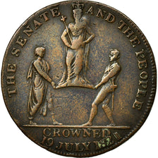 Great Britain, Token, Coronation of George IV, 1821, EF(40-45), Copper