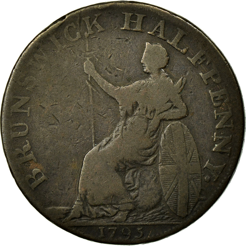 Moneta, Gran Bretagna, Middlesex, J Kilvington, Halfpenny Token, 1795, MB, Rame