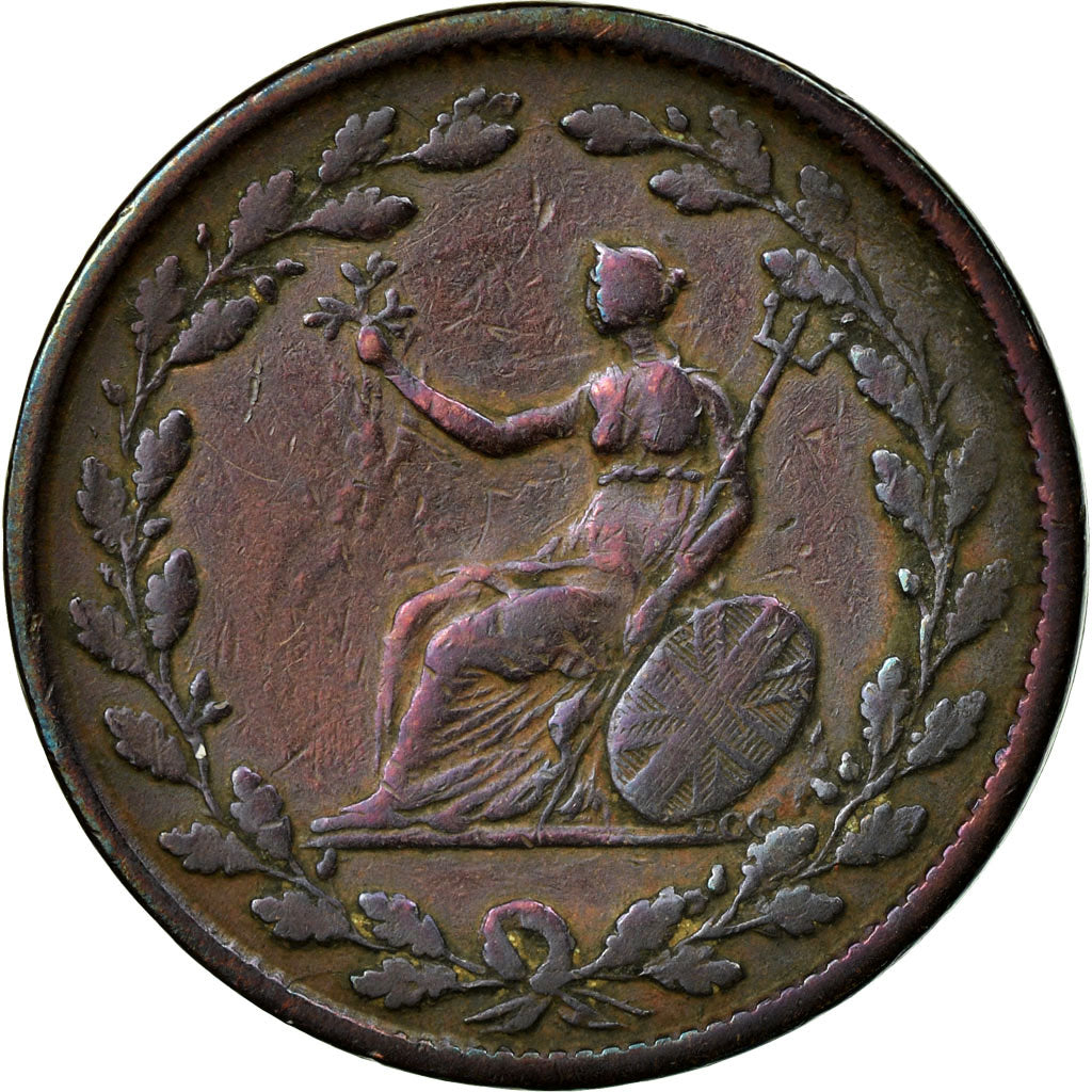 Coin, Great Britain, Essex, British Copper Company, Halfpenny Token, 1811