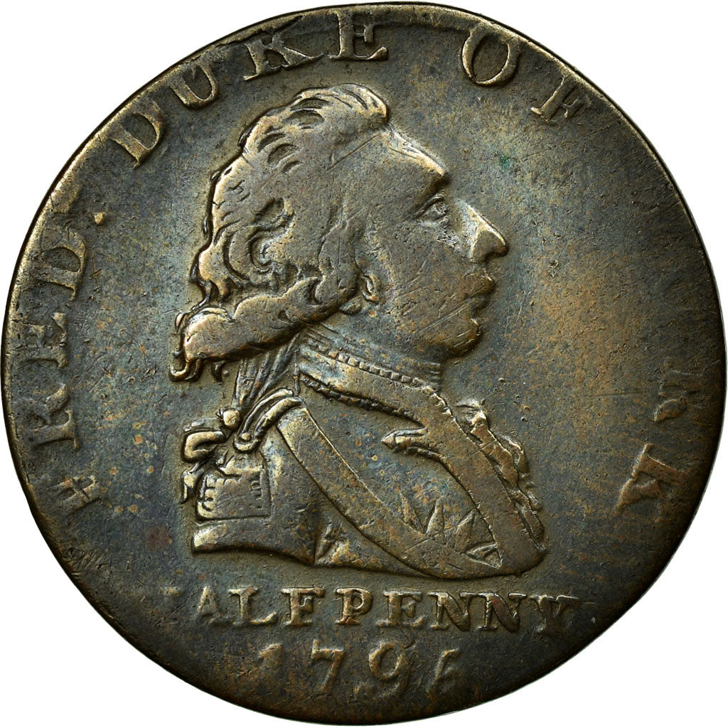 Moeda, Grã-Bretanha, Middlesex, National Series, Halfpenny Token, 1795